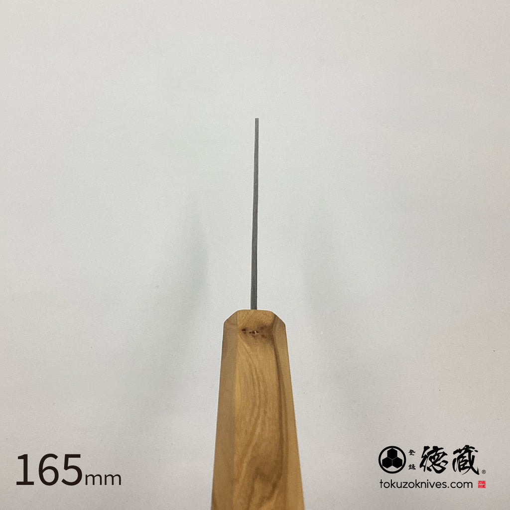 銀三 菜切包丁 梨地仕上げ オリーブ柄