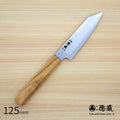 Gin San Kiritsuke Petty Pearskin Finish Olive Wood Handle