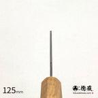Gin San Kiritsuke Petty Pearskin Finish Olive Wood Handle