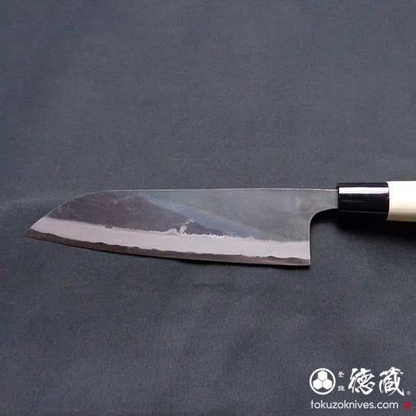 white-1 blackened finish  Santoku-knife  park handle