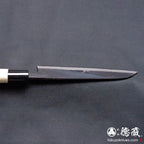 white-1 blackened finish  Santoku-knife  park handle