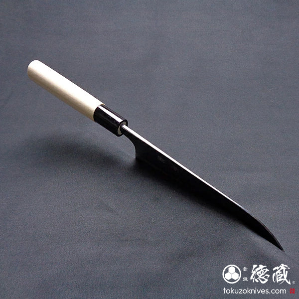 white-1 blackened finish  Santoku-knife  park handle