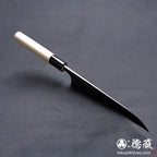 white-1 blackened finish  Santoku-knife  park handle
