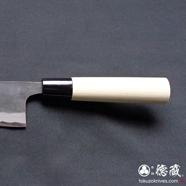 white-1 blackened finish  Santoku-knife  park handle