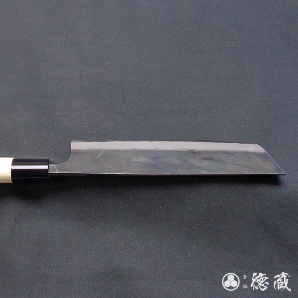 white-1  blackened finish  Nakiri-knife  park handle