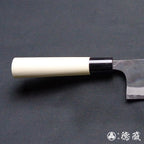 白一　黒打仕上　菜切包丁　朴柄