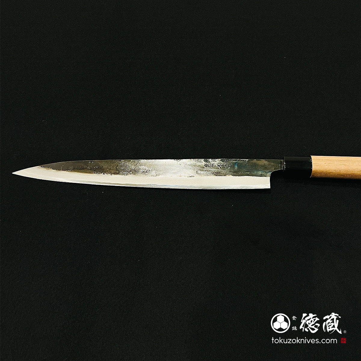 Blue S Sujihiki knife with walnut handle