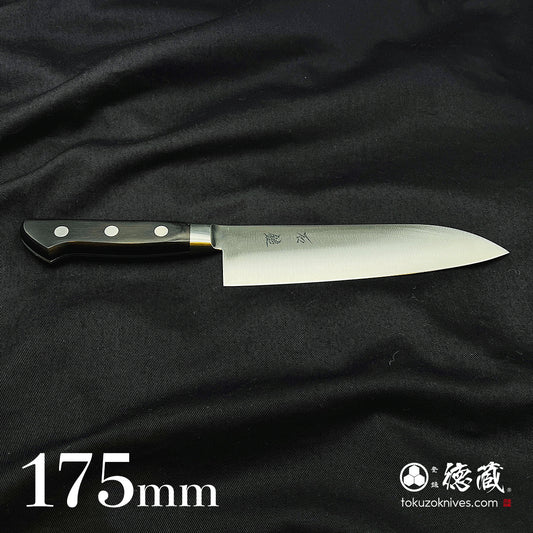 VG1 Santoku knife, black handle