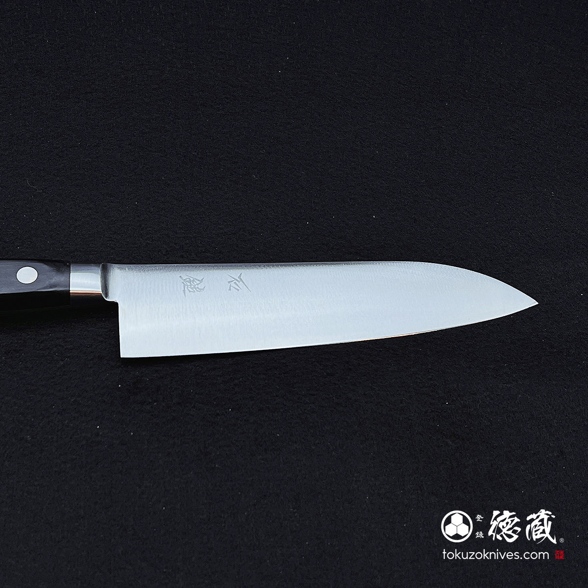 VG1 Santoku knife, black handle