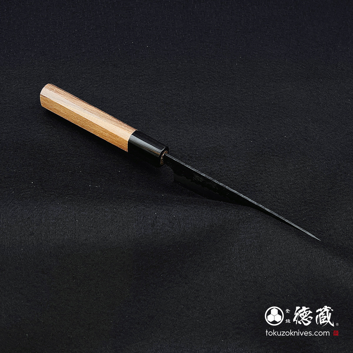 Blue S Petty knife with walnut octagonal handle