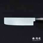 AUS10　ダマスカス　菜切包丁　ローズ八角柄