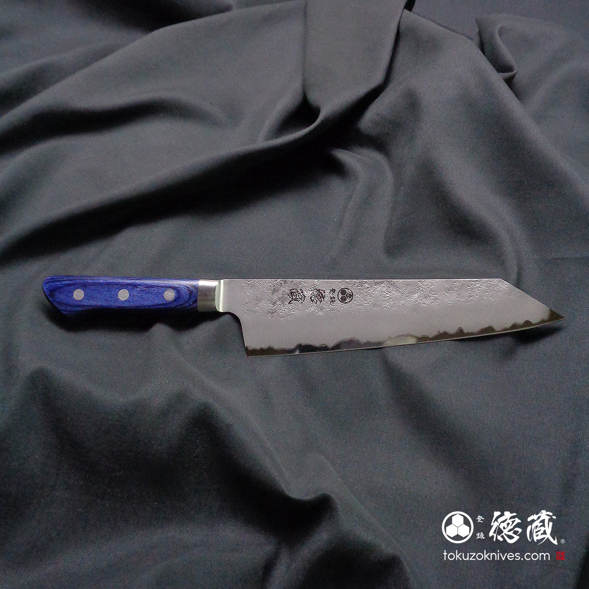 Aoni Kiritsuke Knife Blue Handle