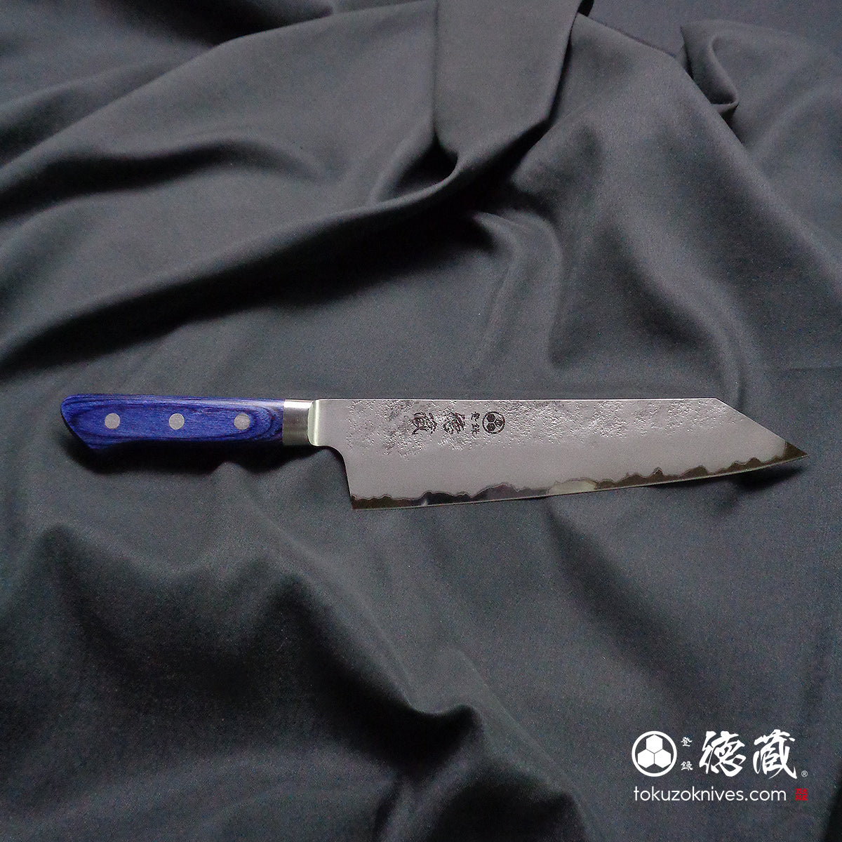 青二 切付刀 蓝柄