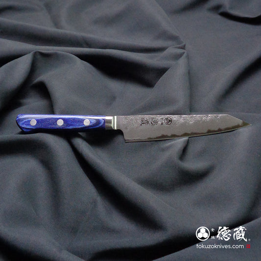 青二 切付ペティ包丁 青ハンドル