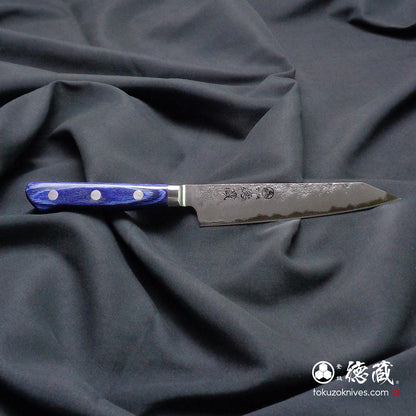 Aoni Kiritsuke Petty Knife Blue Handle