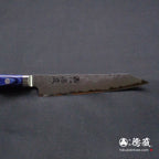 青二　切付ペティ包丁　青ハンドル
