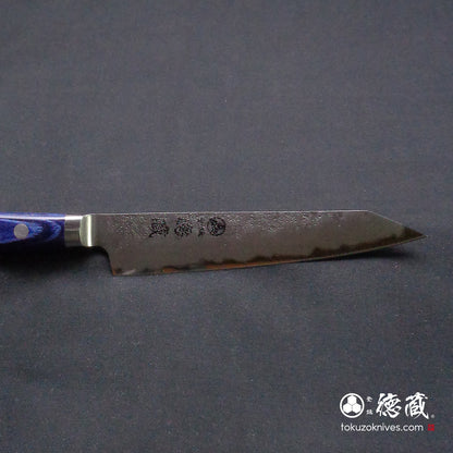 Aoni Kiritsuke Petty Knife Blue Handle