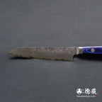 青二　切付ペティ包丁　青ハンドル