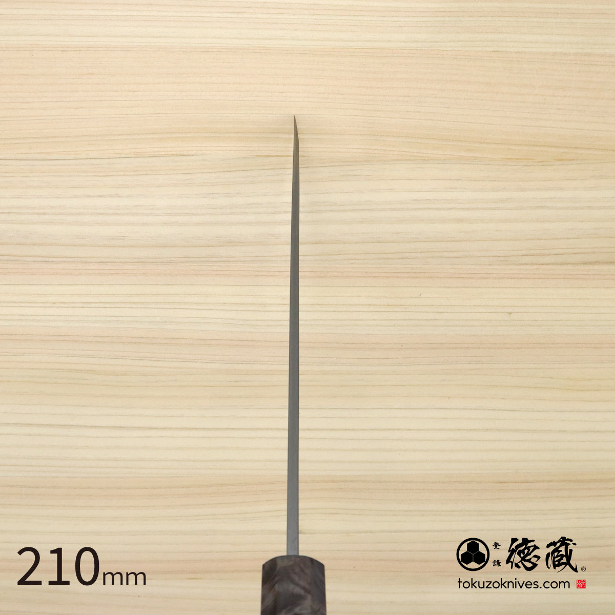 銀三　片刃　柳刃包丁　スタビライズ（白輪）　八角