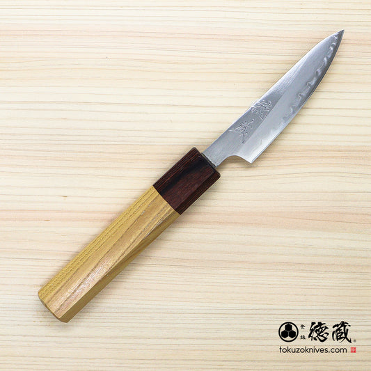 Shiroichi Petty Knife, Zelkova Octagonal Handle