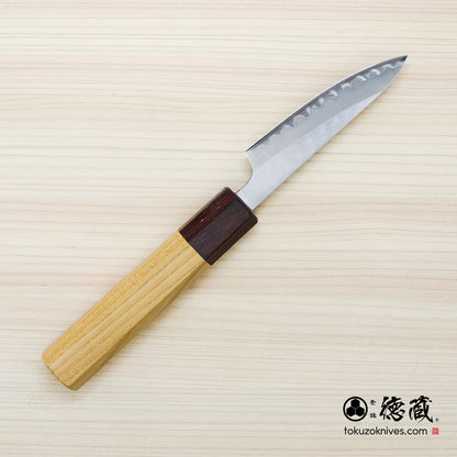 Shiroichi Petty Knife, Zelkova Octagonal Handle