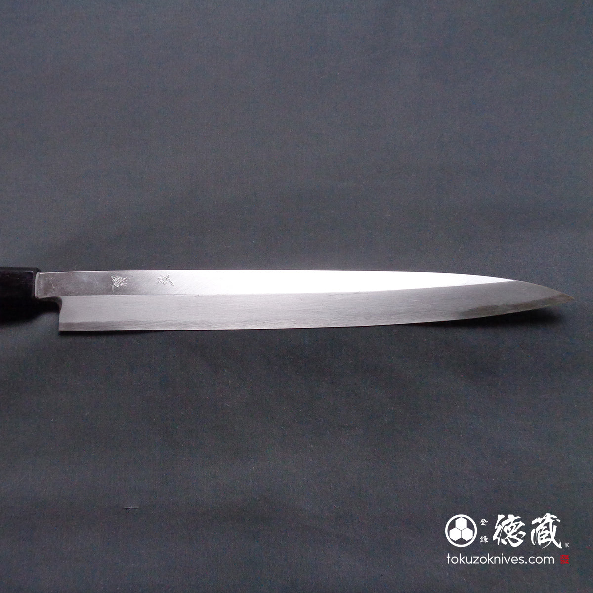 青尼柳刃刀，玫瑰木八角柄