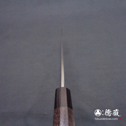 青尼柳刃刀，玫瑰木八角柄