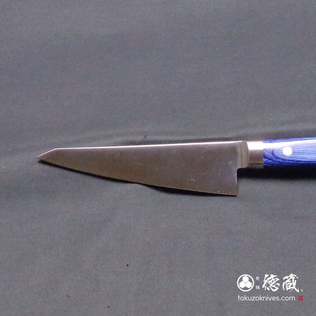 AUS8　骨スキ包丁　青ハンドル