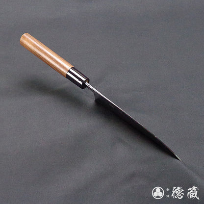 Aoni Black Finish Iyo-style Nakiri Knife Walnut Pattern