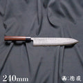 Aoni 抛光层压 Gyuto 与玫瑰木手柄