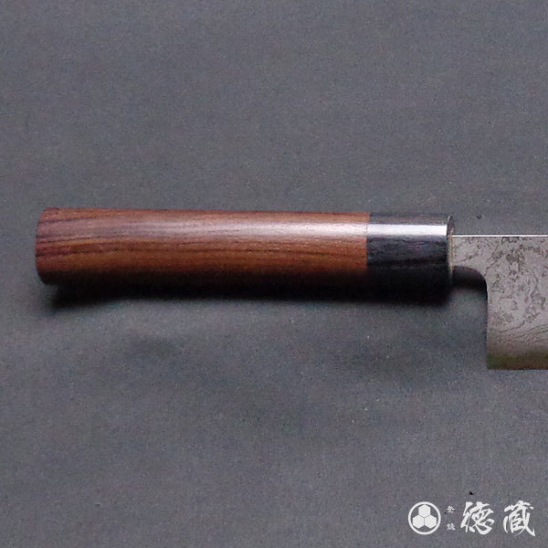 Aoni 抛光层压 Gyuto 与玫瑰木手柄