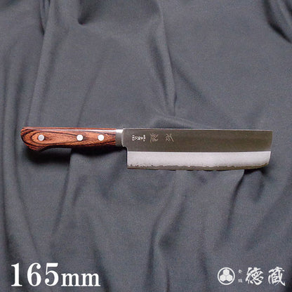 VG10 抛光 Nakiri 刀桃花心木手柄