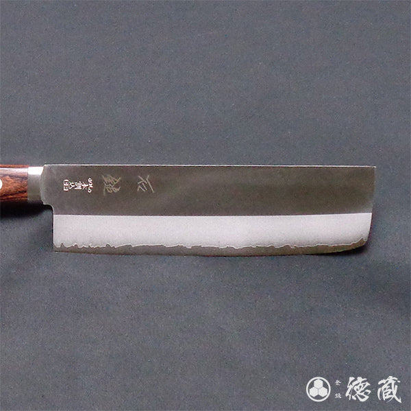 VG10 抛光 Nakiri 刀桃花心木手柄