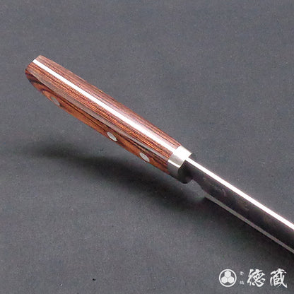 VG10 抛光 Nakiri 刀桃花心木手柄