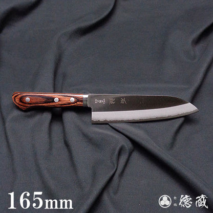 VG10 Polished Santoku Knife Mahogany Handle