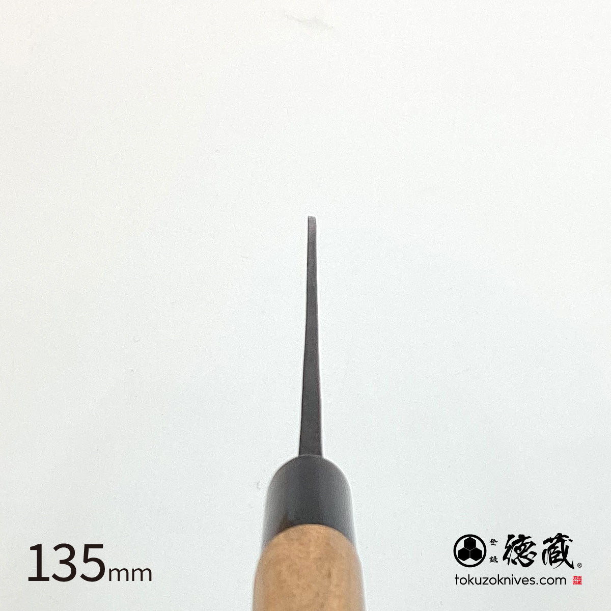 Tokuzo　Black Finish　Petty / Paring Knives　Carbon White Steel　[Kurozome] Sakura Handle
