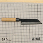 德藏 黑打万用刀 白钢 黑染 樱花手柄