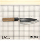 徳蔵 黒打 出刃 青二 胡桃柄
