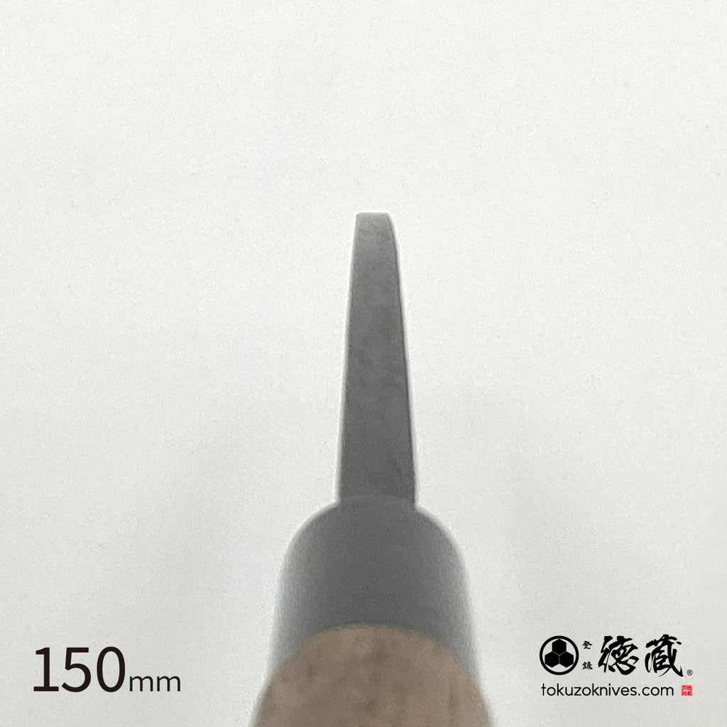 徳蔵 黒打 出刃 青二 胡桃柄