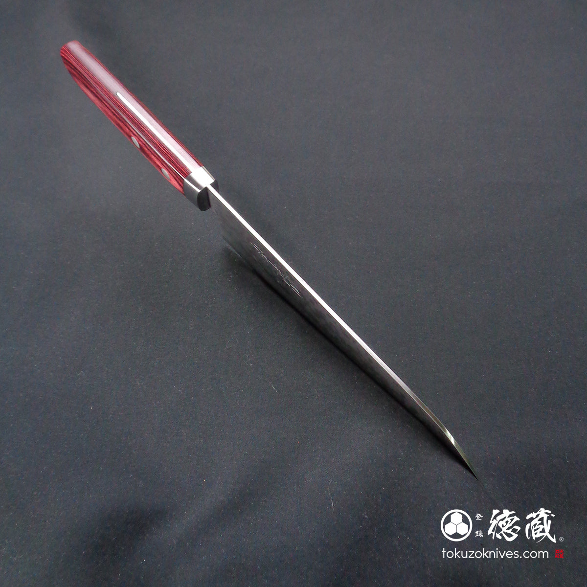 VG10 三德刀，层压木，红色