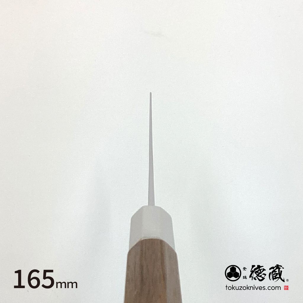 Gin San Ichimatsu checkered pattern Nakiri Knife Walnut Octagonal Tensoge Handle