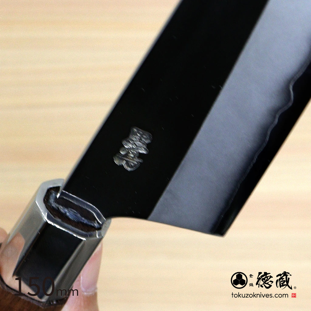 Ginsan (Stainless Silver Steel No. 3）　Petty / Paring Knife　Walnut Octagonal Tensoge Handle