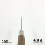 Ginsan (Stainless Silver Steel No. 3）　Petty / Paring Knife　Walnut Octagonal Tensoge Handle