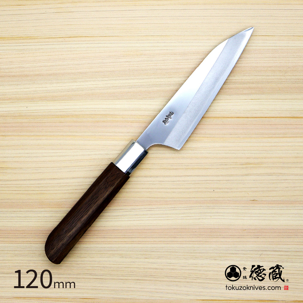 Ginsan Single-edged Yanagiba Knife Stabilized (White Ring) Octagonal