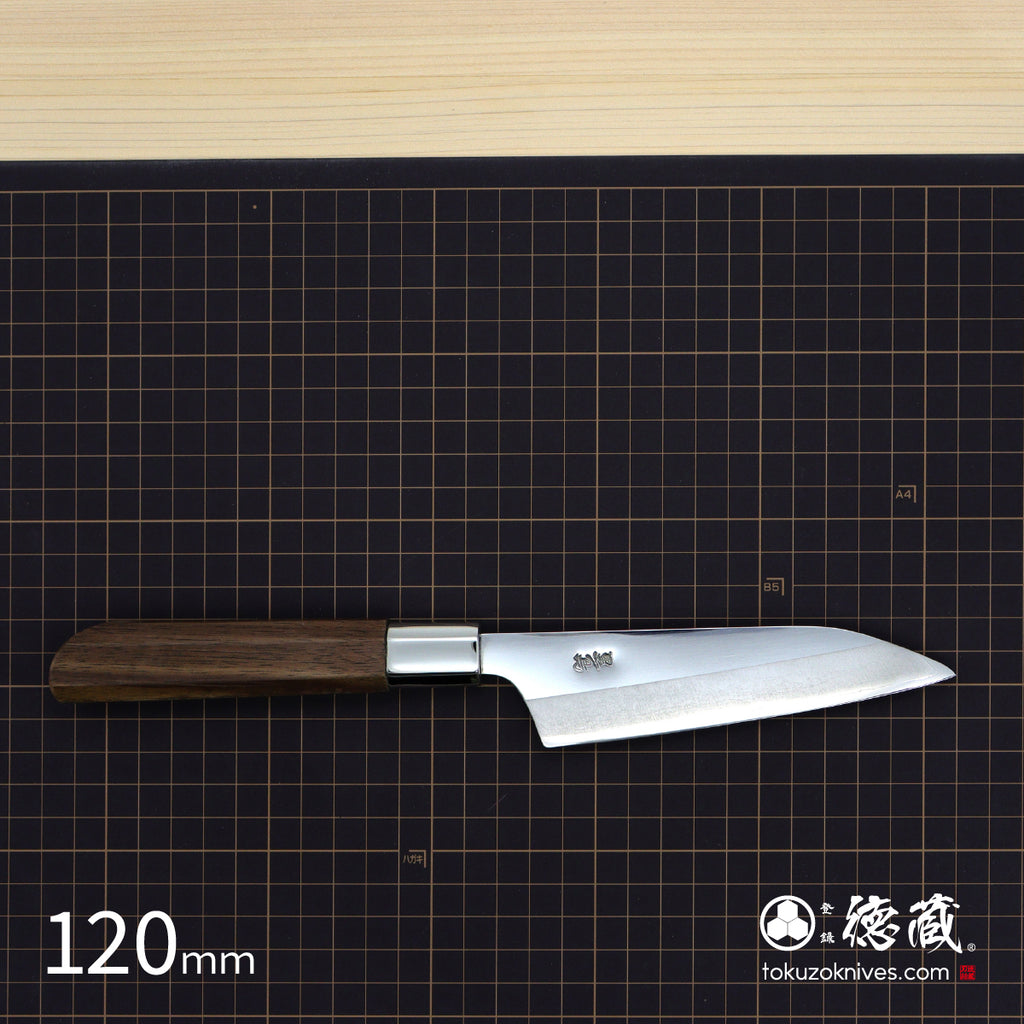 Ginsan Single-edged Yanagiba Knife Stabilized (White Ring) Octagonal