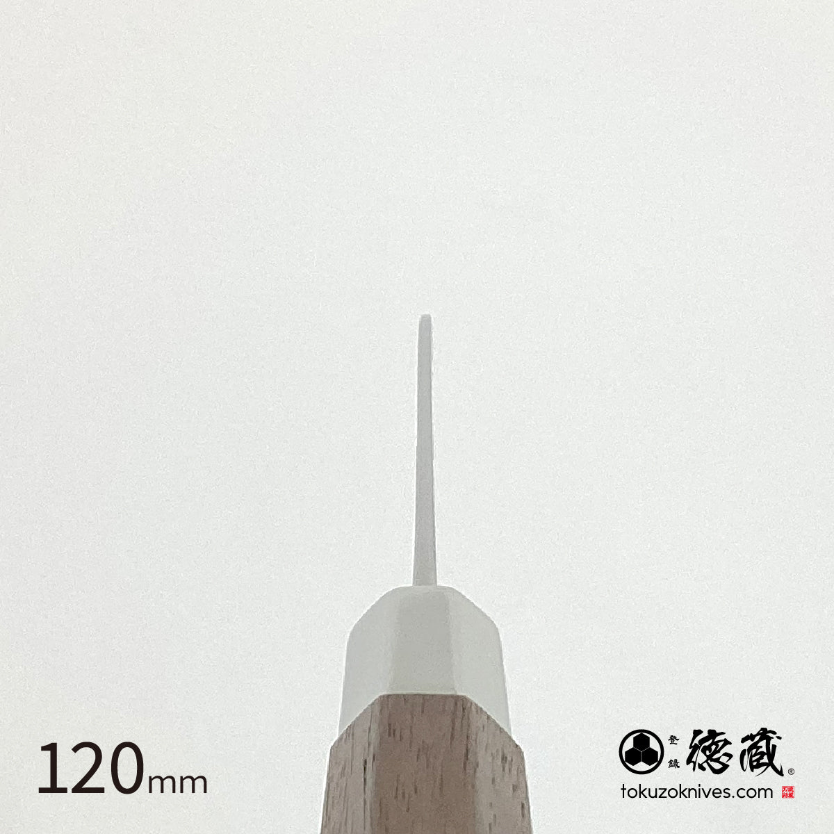 Ginsan Single-edged Yanagiba Knife Stabilized (White Ring) Octagonal