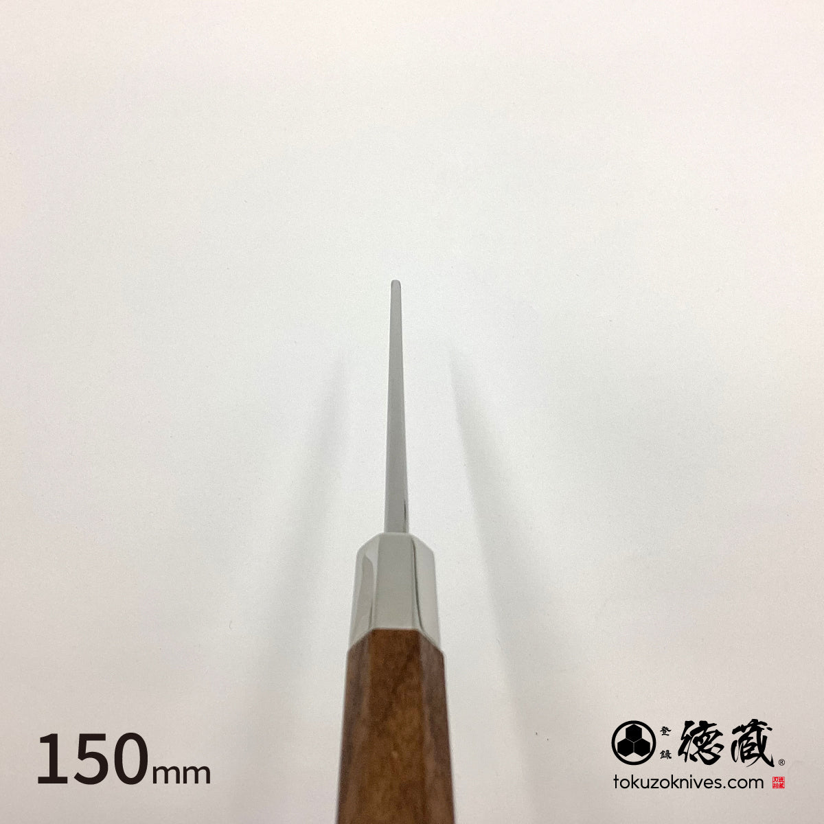 銀三 鏡面 ガラスキ 胡桃八角天削