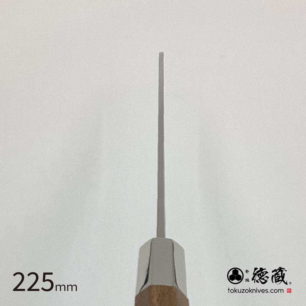 银三 镜面 鲣鱼刀 胡桃八角柄