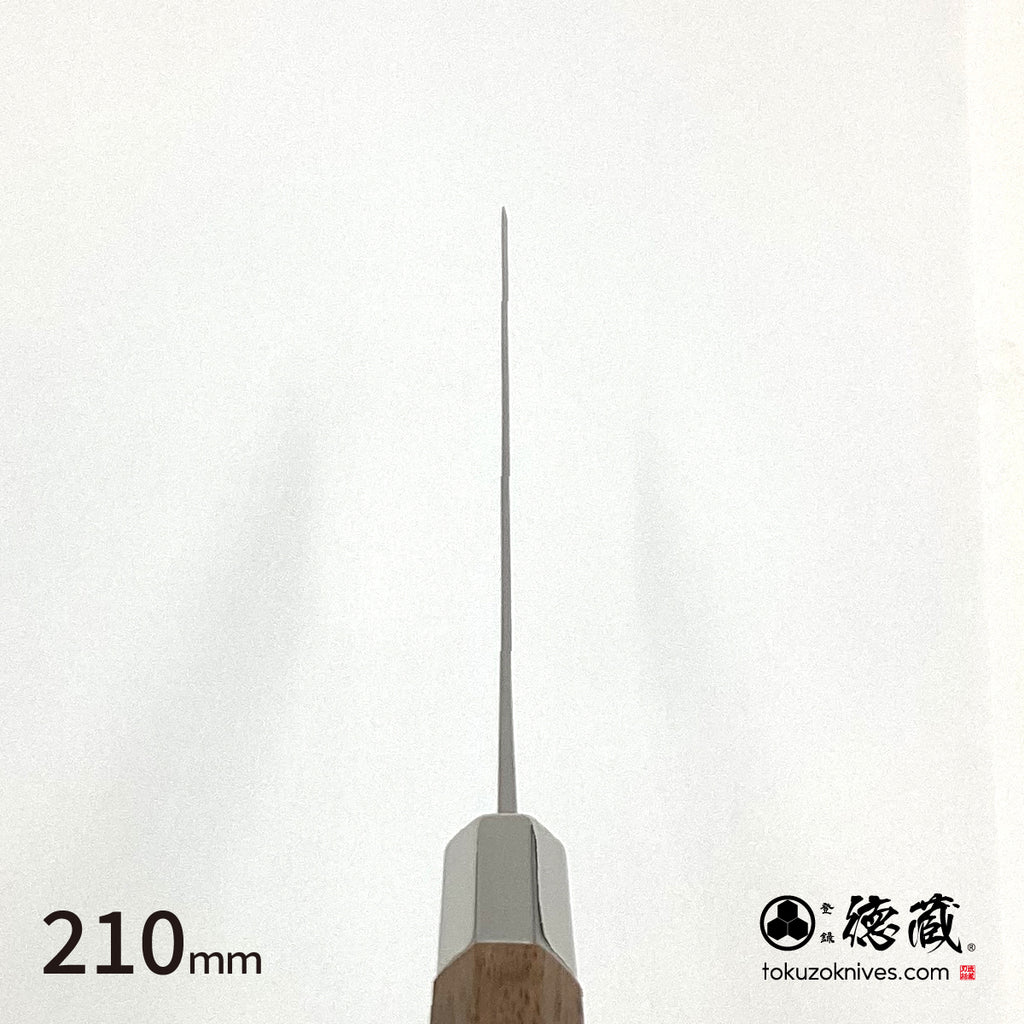 银三 镜面 剑型万能小刀 胡桃木八角天削