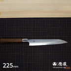 Gin San Mirror Finish Yanagiba Knife Walnut Octagonal Tensoge Handle